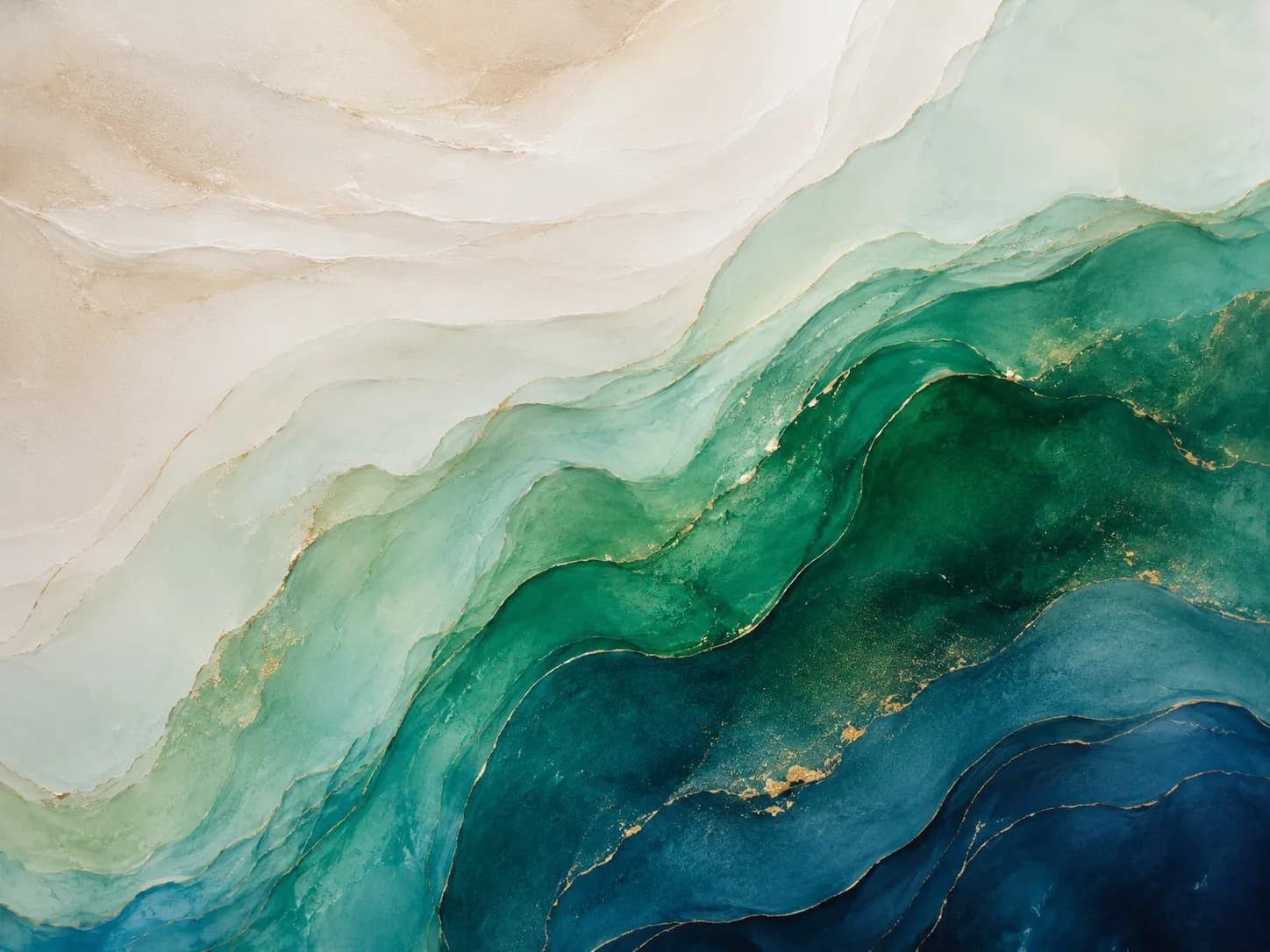 Soft, layered abstract waves evoking calm and gentle movement